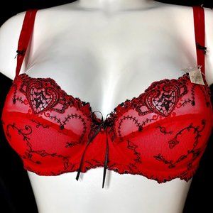 LISE LACE DEMI CUP BRA